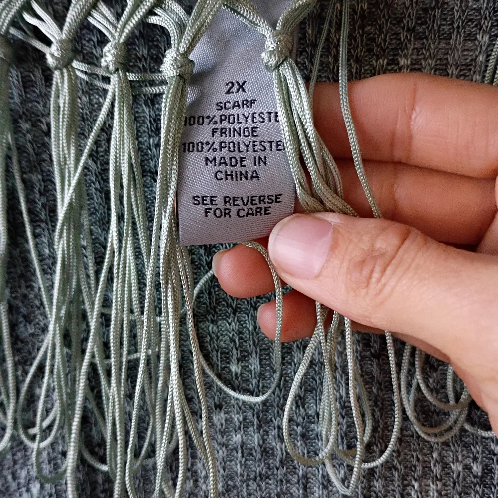 Catherines Women's Plus Size Impossibly Soft Tunic & Scarf Duet 2X - Picture 11 of 15